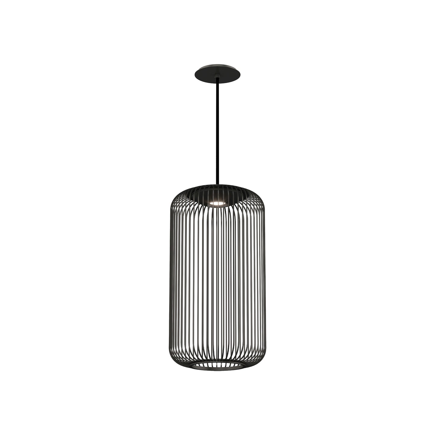 Andrew Martin | Kai Lantern Pendant Light, Aged Iron