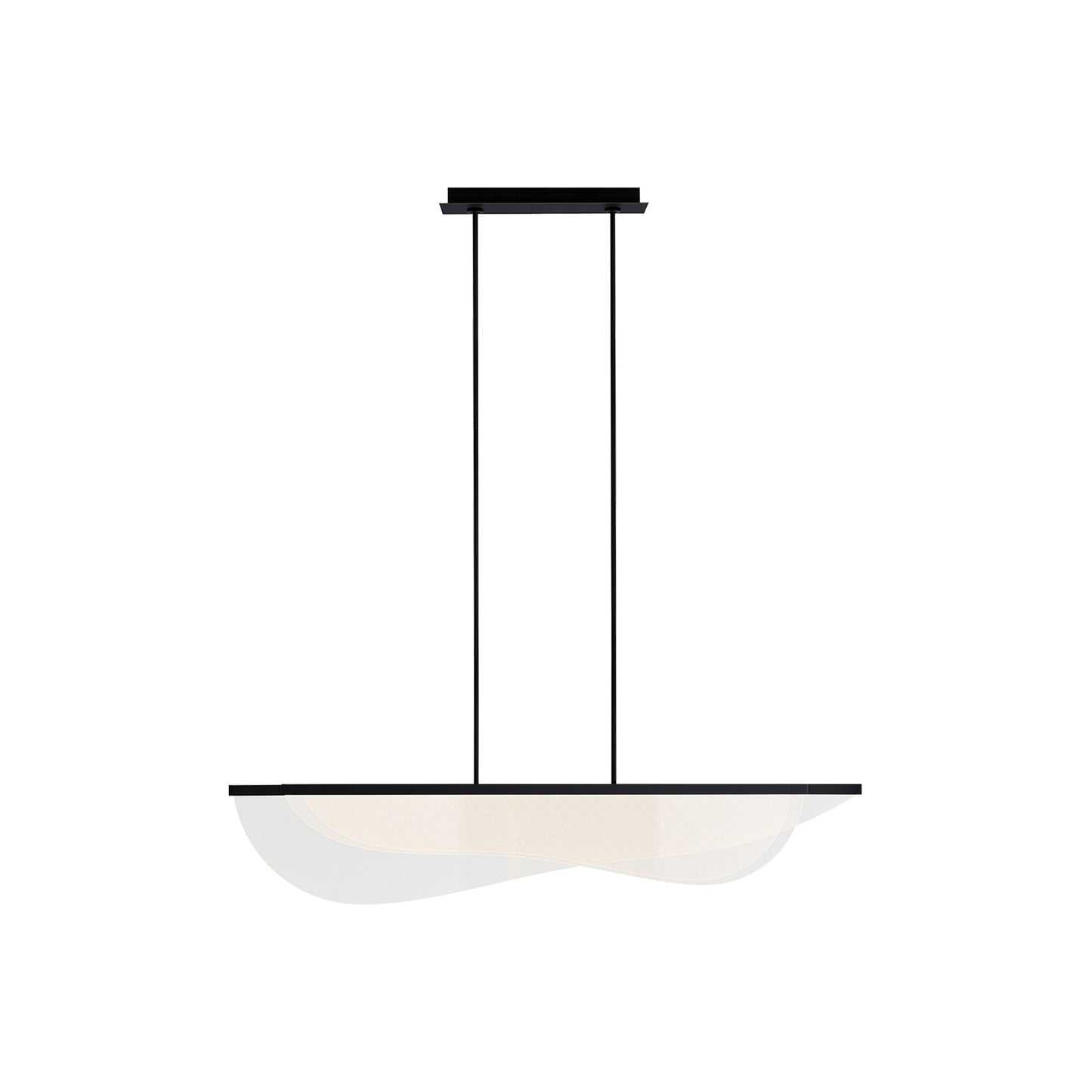 Andrew Martin | Nyra Linear Pendant Light, Nightshade Black