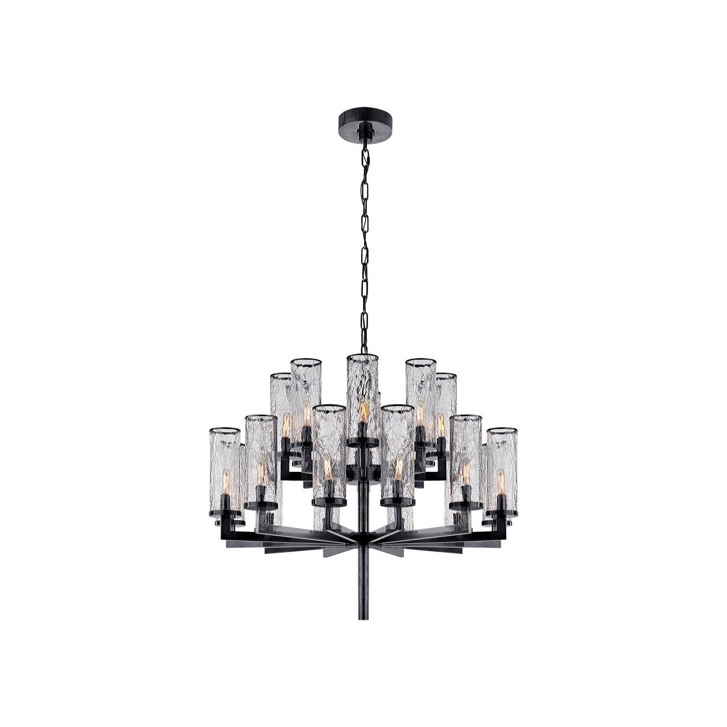 Liaison 2 Tier Chandelier in Bronze