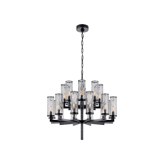 Liaison 2 Tier Chandelier in Bronze