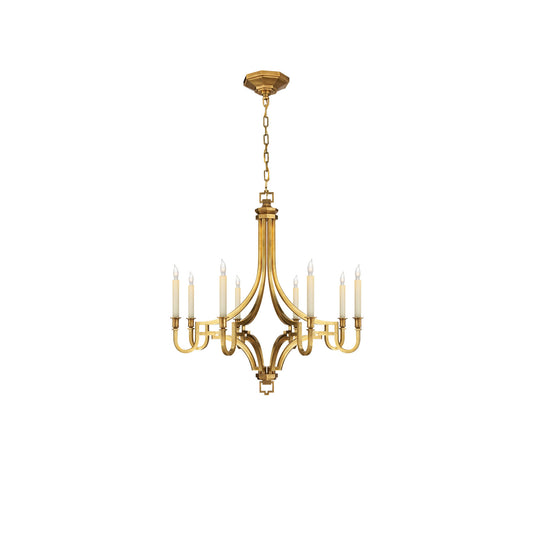 Mykonos Chandelier in Burnished Brass