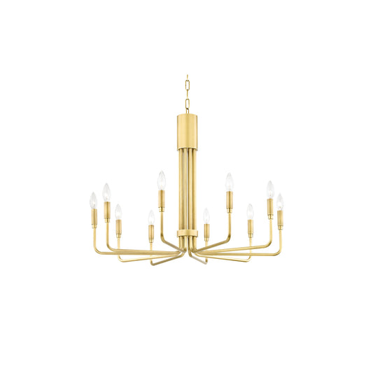 Brigitte Chandelier in Aged Brass