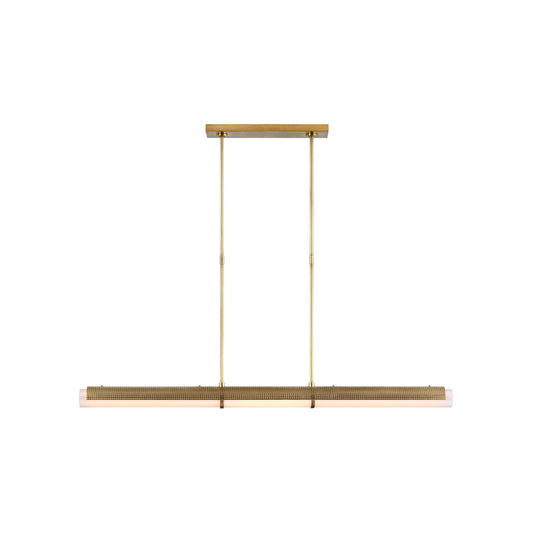 Precision Linear Pendant Light in Antique Burnished Brass