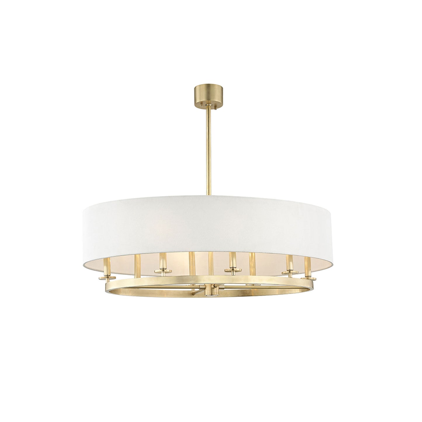 Durham Oval Pendant in Aged Brass