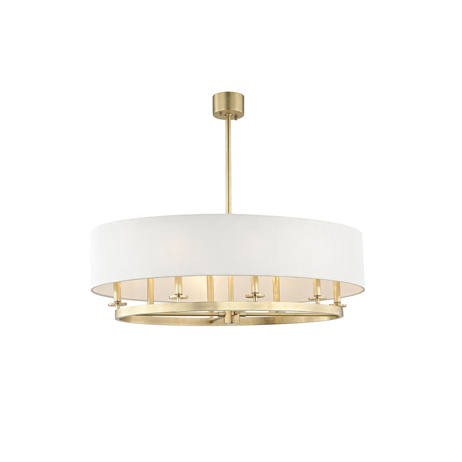Durham Oval Pendant in Aged Brass