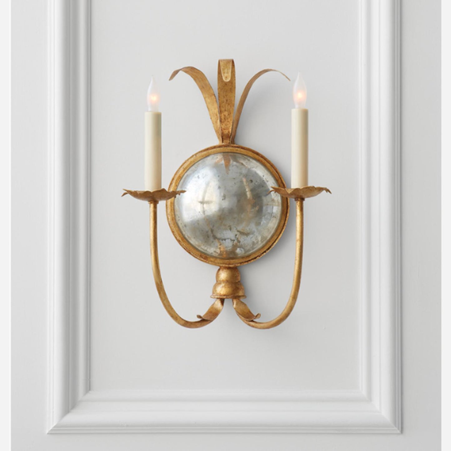 Andrew Martin | Gramercy Wall Light, Gilded Iron