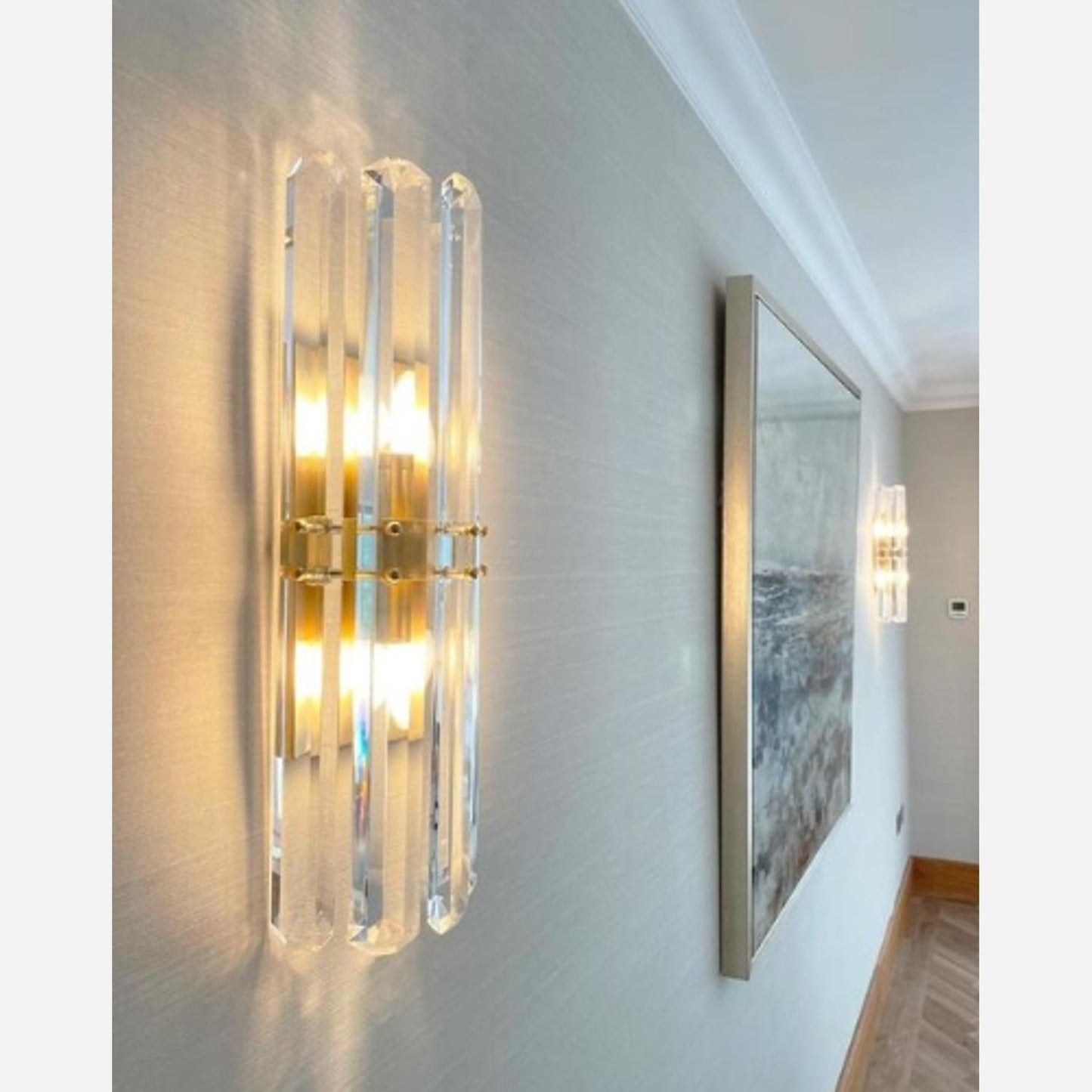 Andrew Martin | Bonnington Tall Wall Light, Hand-Rubbed Antique Brass