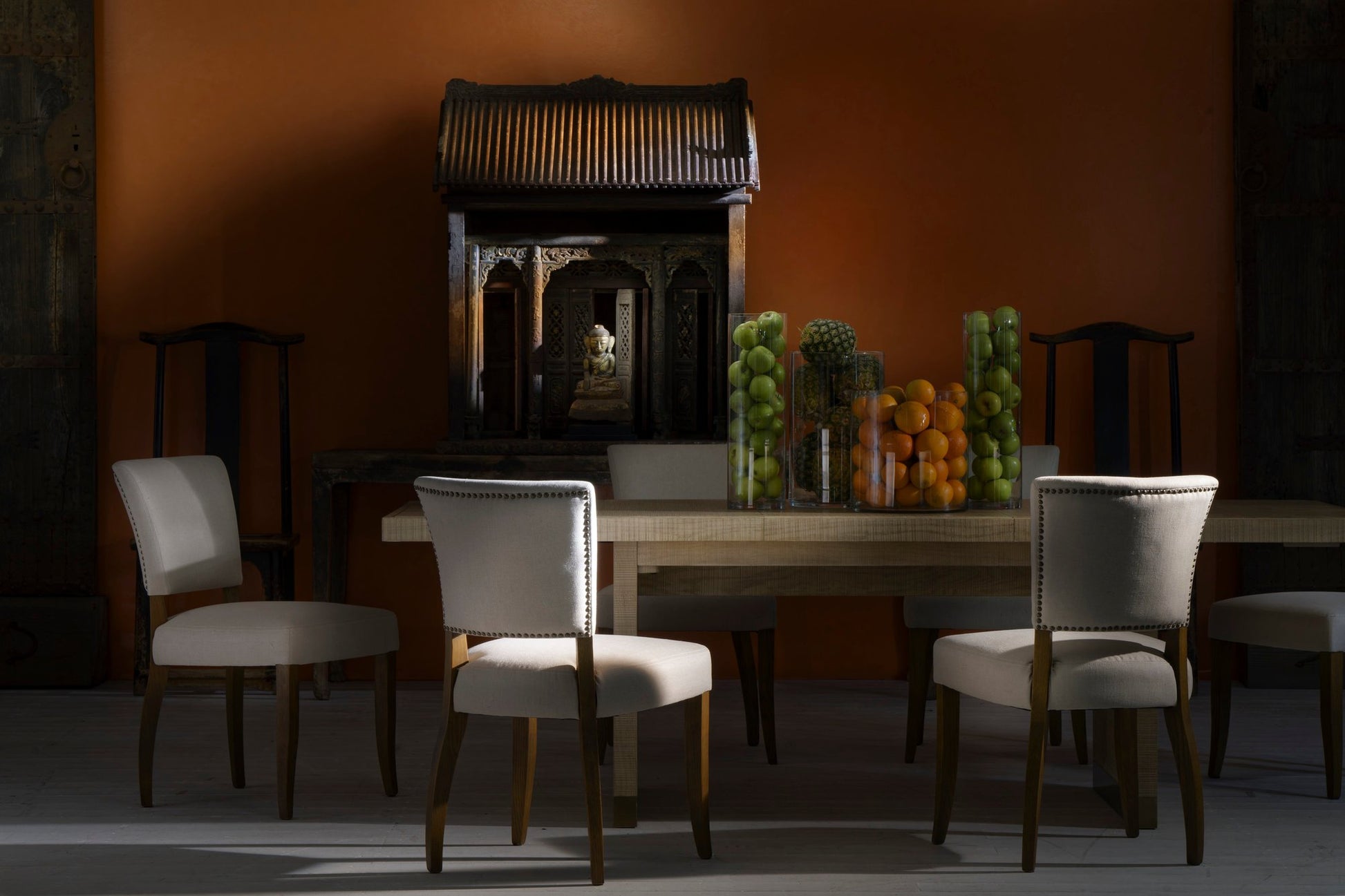 Andrew Martin Frank Dining Chair Linen lifestyle