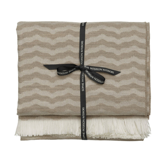 Andrew Martin | Fosca Throw Latte