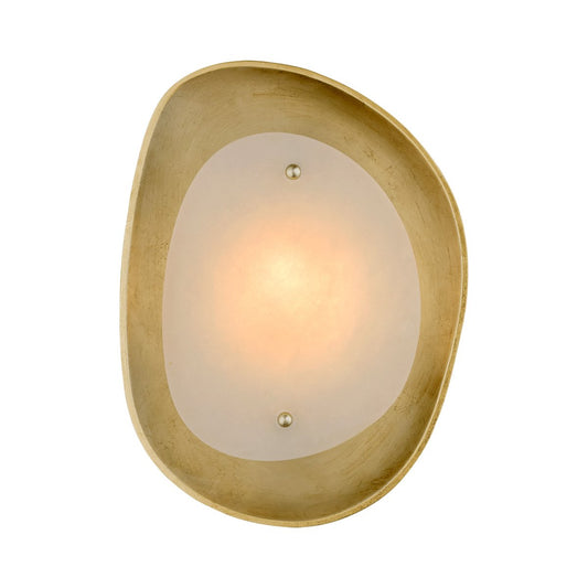 Andrew Martin Samos Round Wall Light Gild & Alabaster