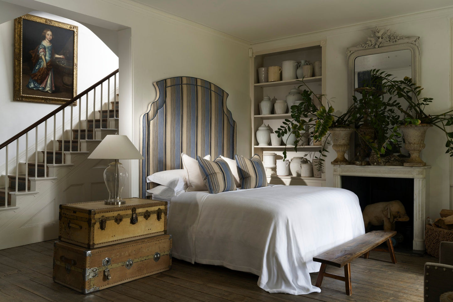 Prescott Headboard in Las Salinas fabric