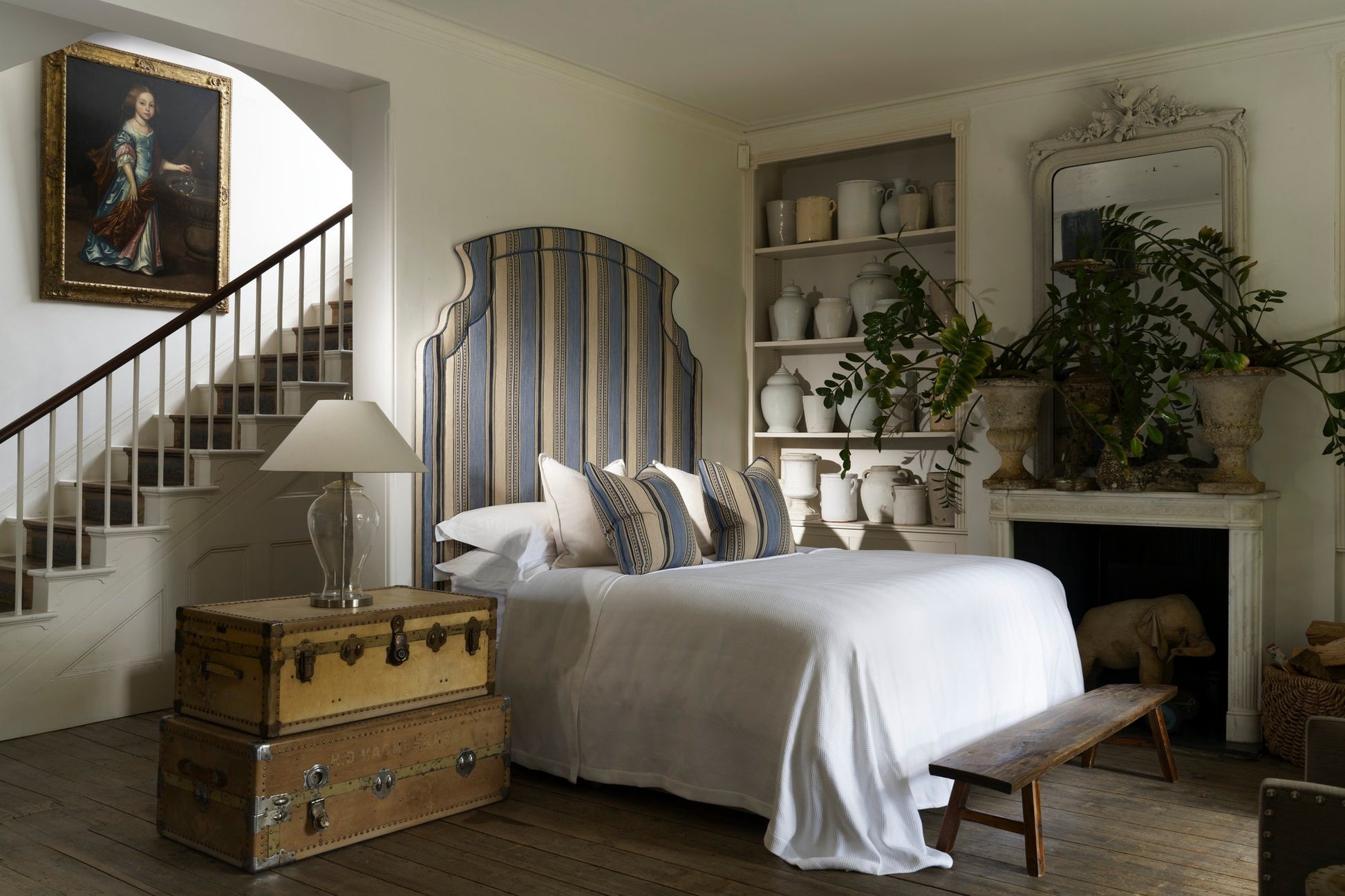 Prescott Headboard in Las Salinas fabric