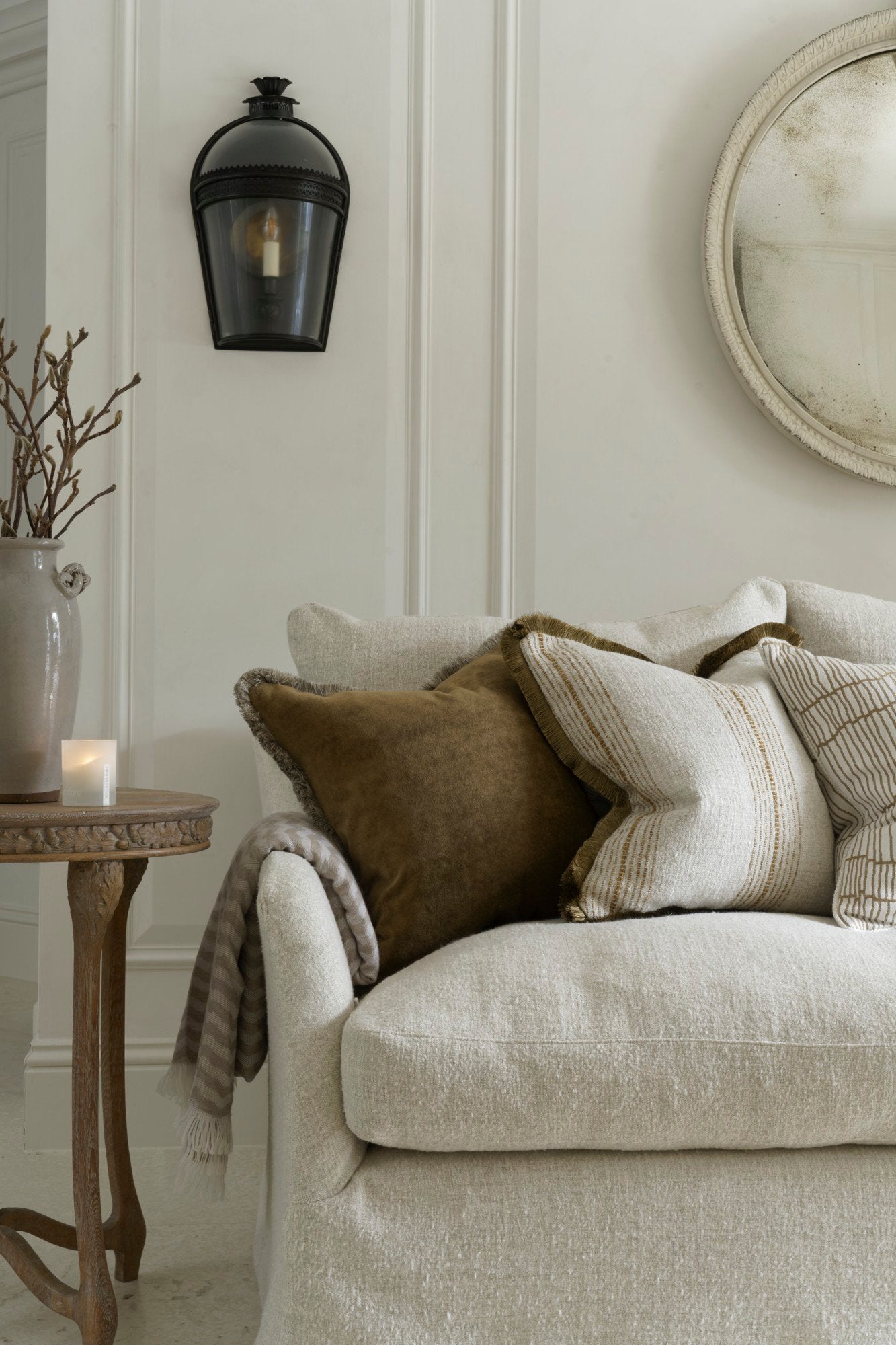 Andrew Martin | Fosca Throw Latte