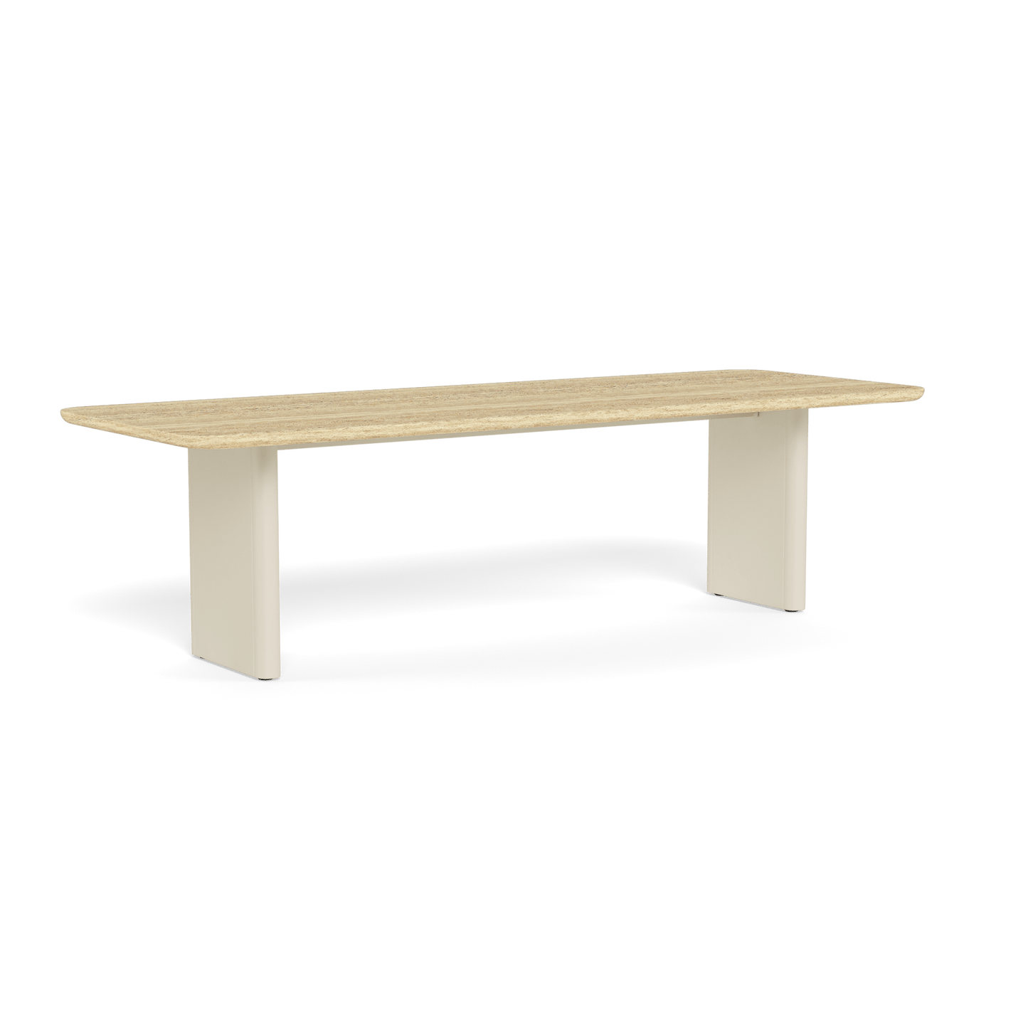 Andrew Martin Caicos Outdoor Rectangular Dining Table Bone