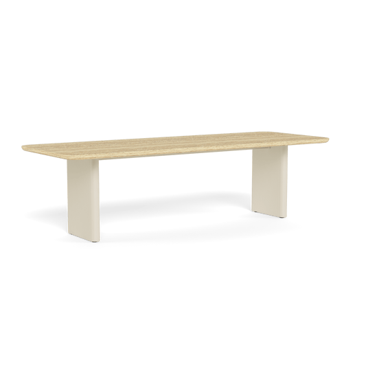 Andrew Martin Caicos Outdoor Rectangular Dining Table Bone