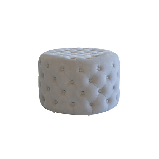 Andrew Martin Forte Ottoman Small Putty