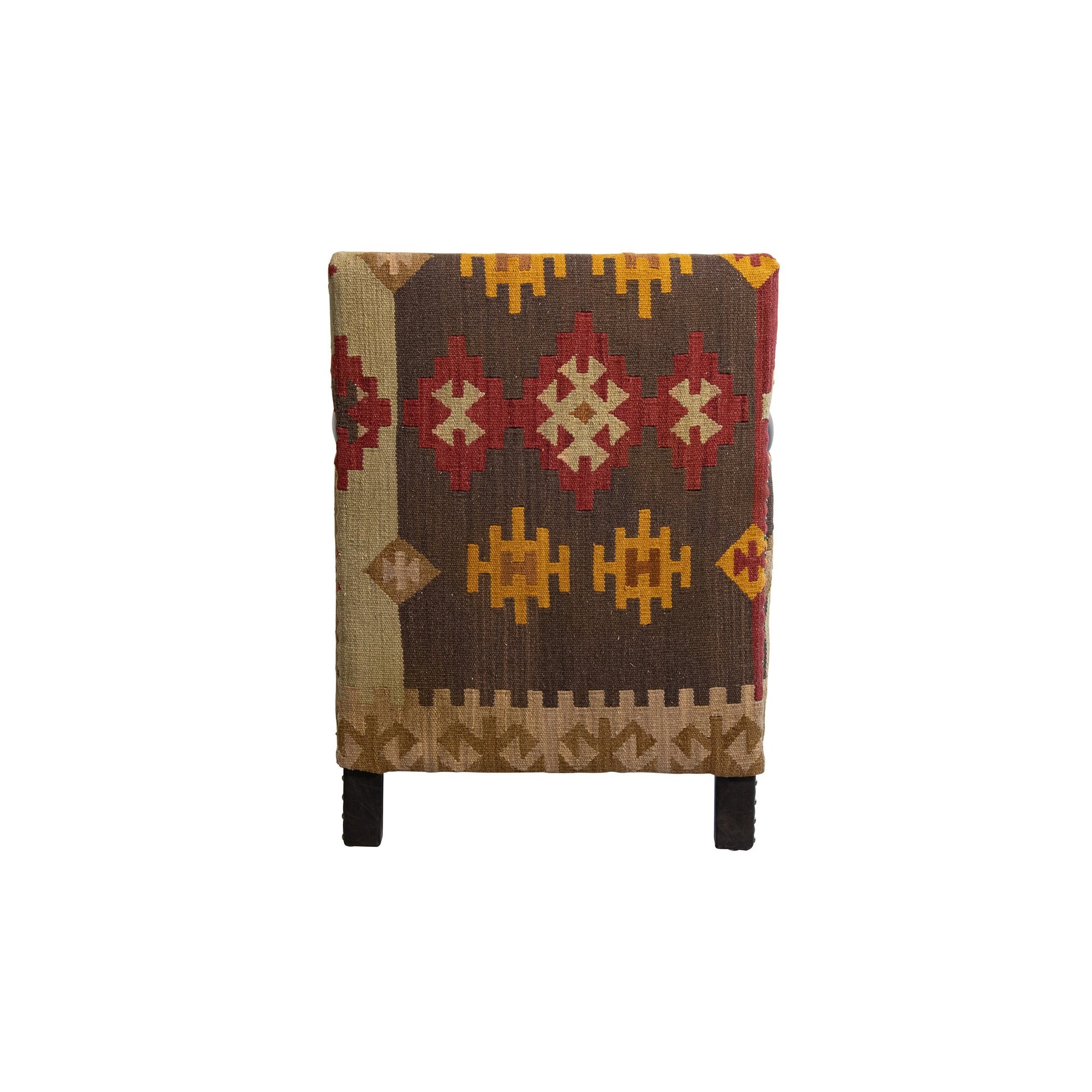 Andrew Martin Marlborough Chair Kilim Fudge back