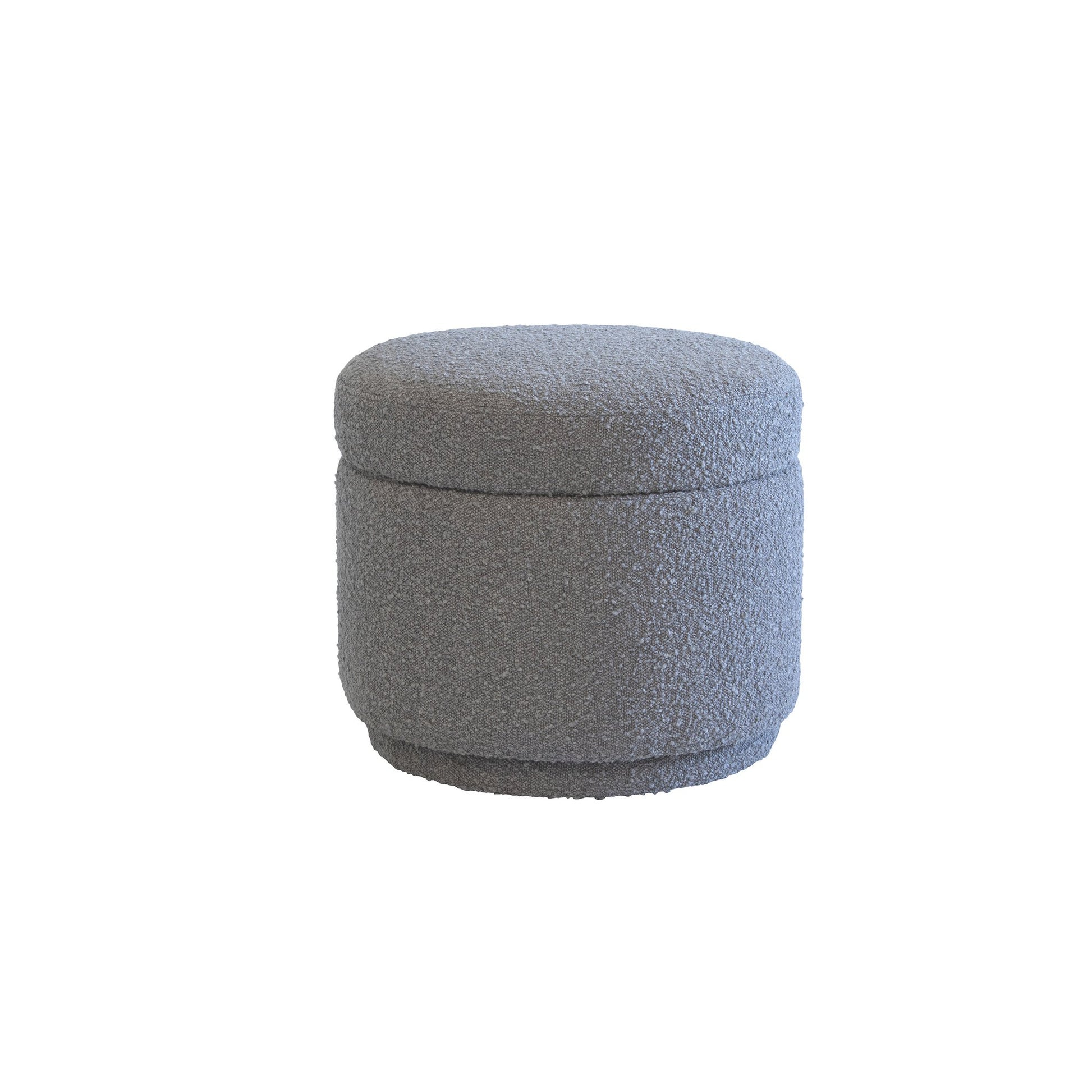 Andrew Martin Tondu Storage Ottoman Pebble