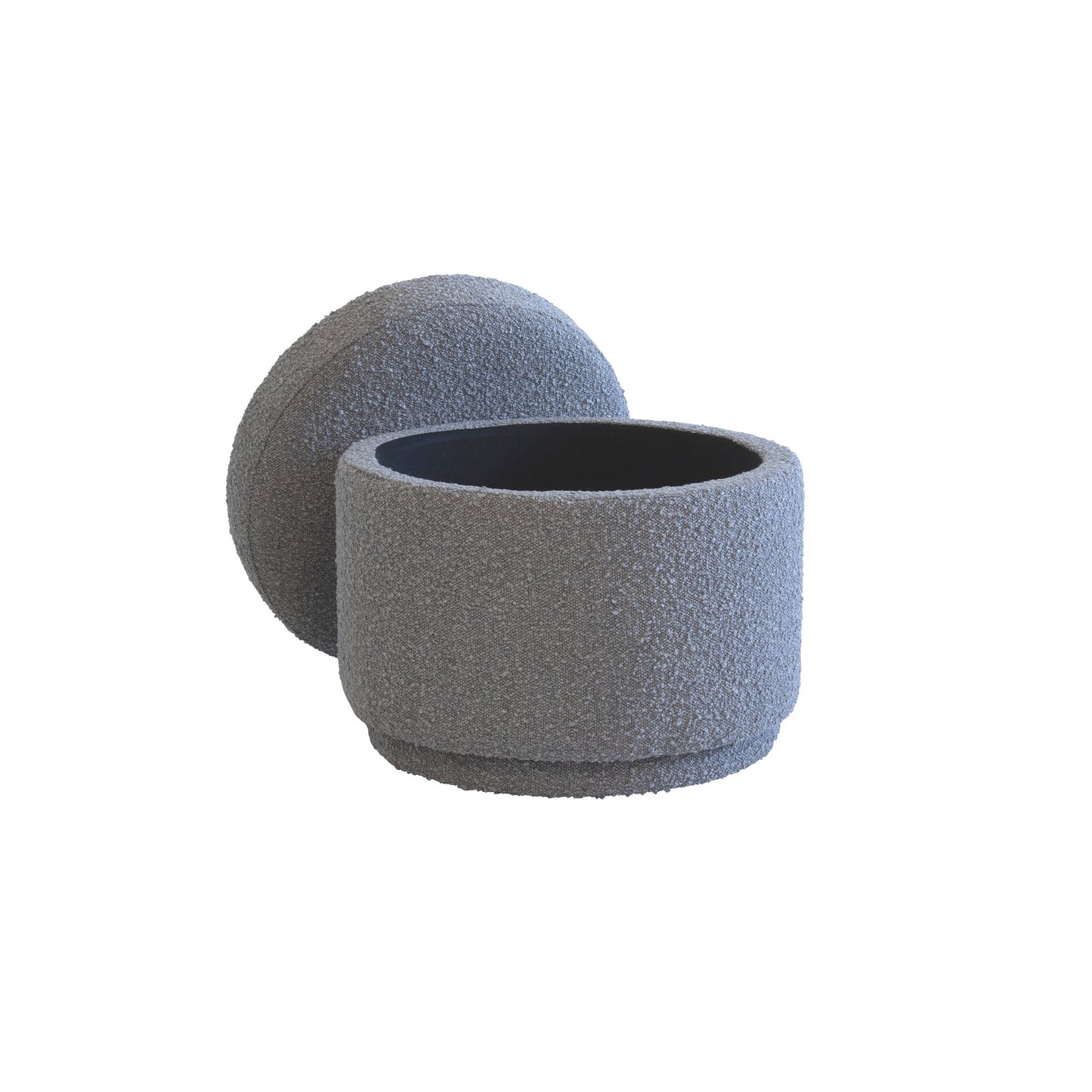 Andrew Martin Tondu Storage Ottoman lid removed