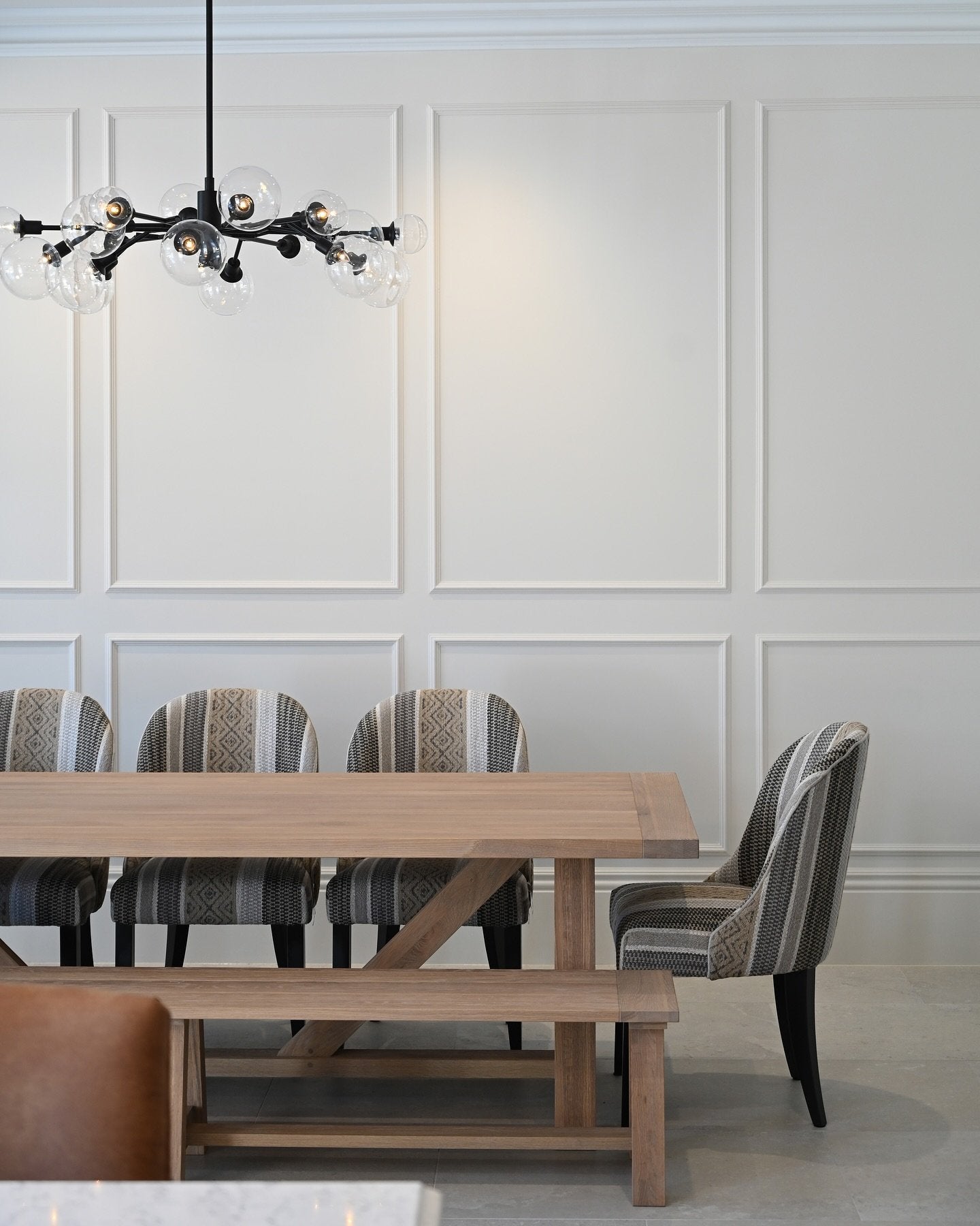 Andrew Martin Aldwick Custom Dining Chair in a dining room