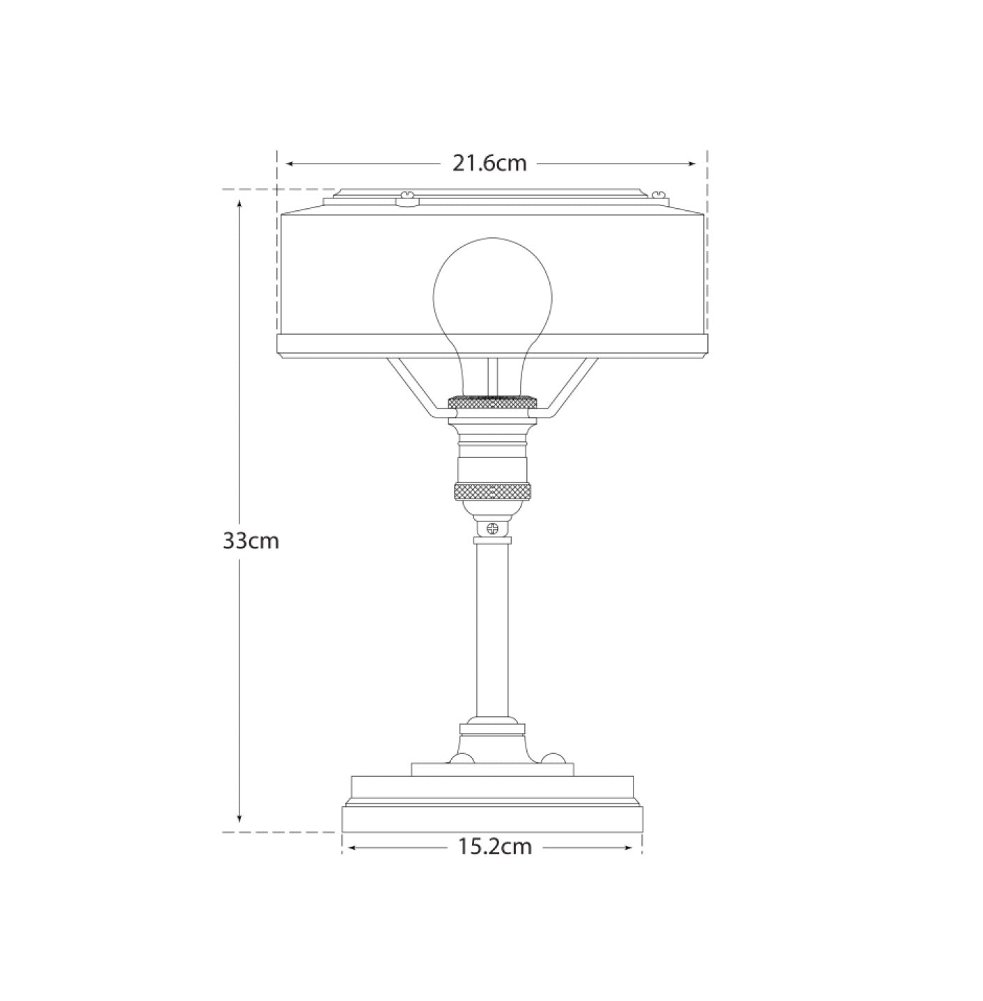 Henley Desk Light dimensions
