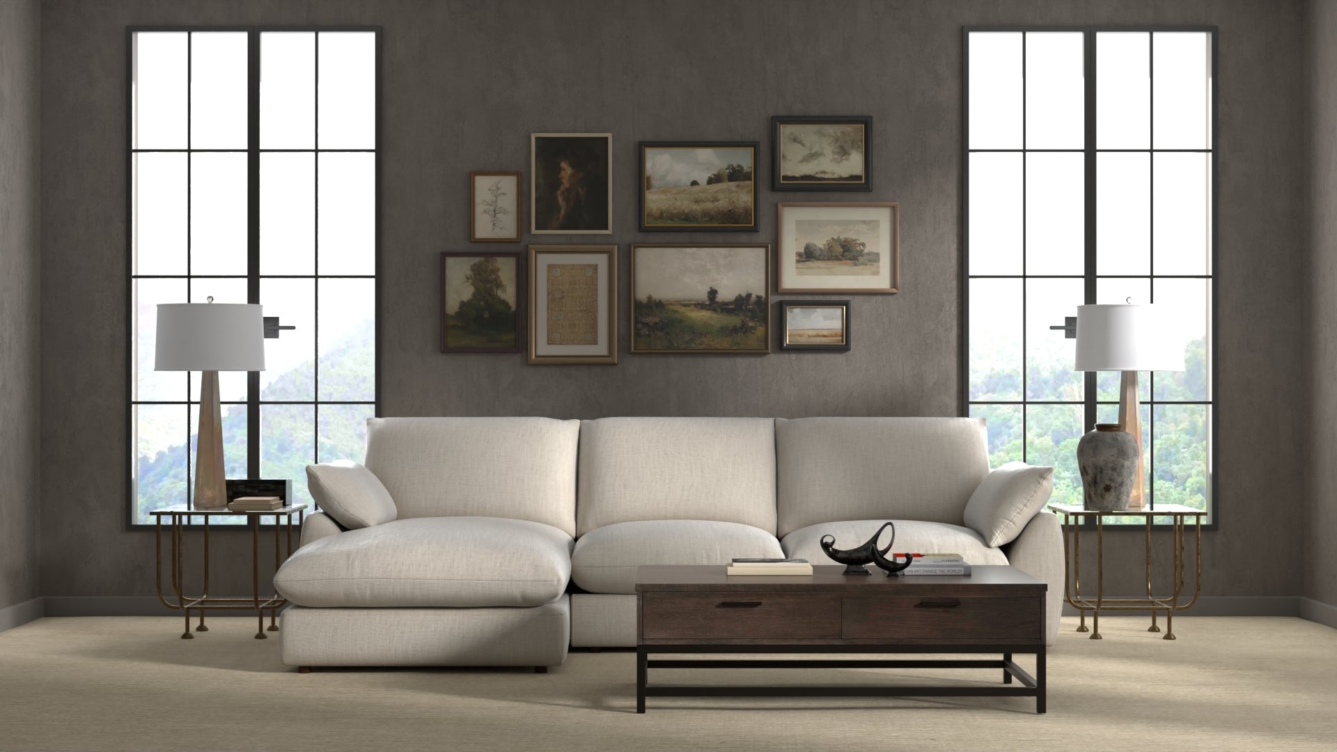 Andrew Martin Fulton Corner Sofa lifestyle