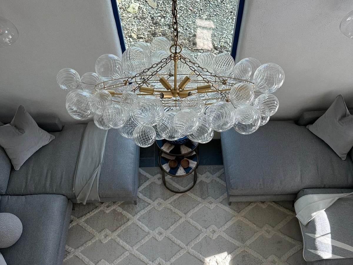 Andrew Martin | Talia Linear Chandelier, Gild