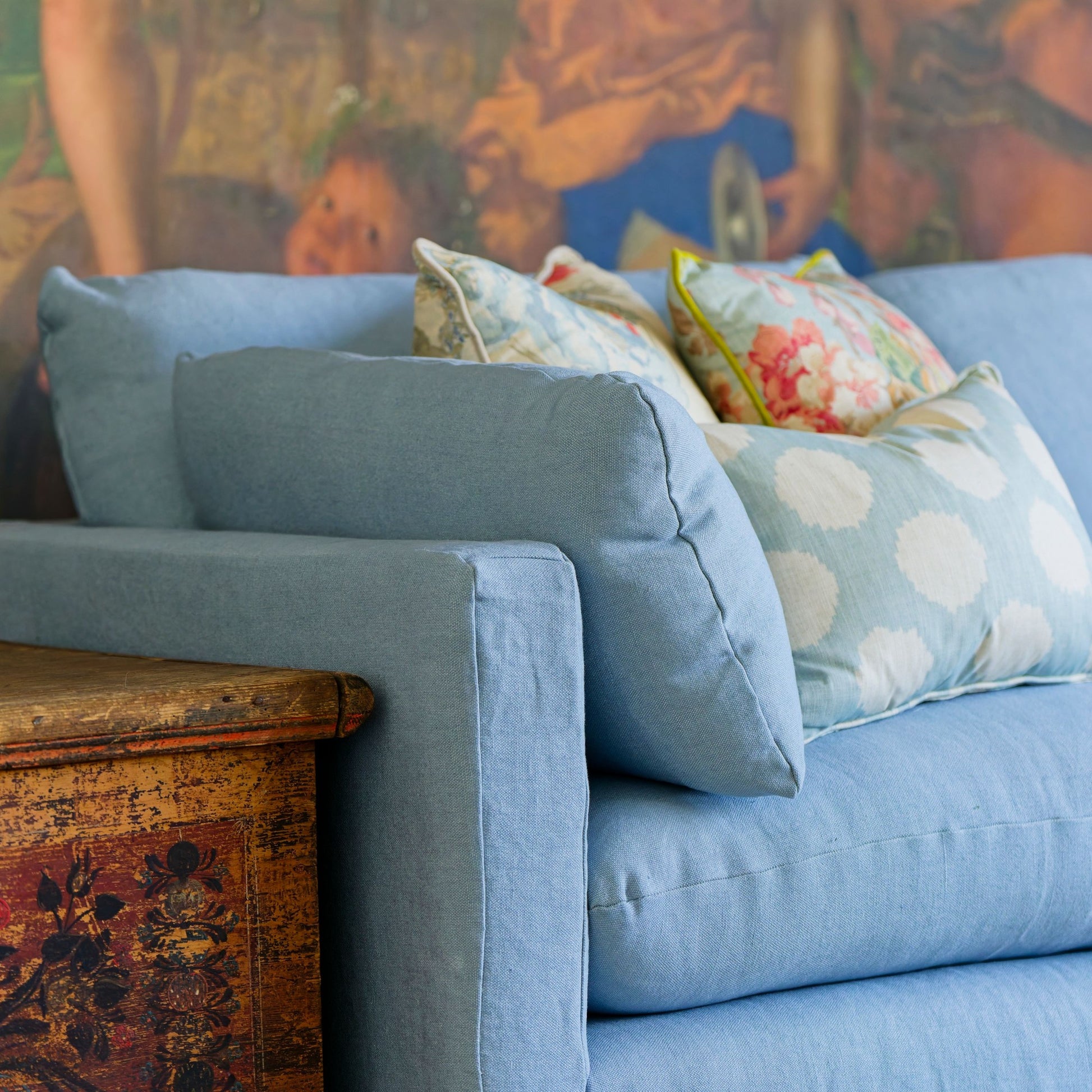 Andrew Martin Clinton Custom Sofa detail