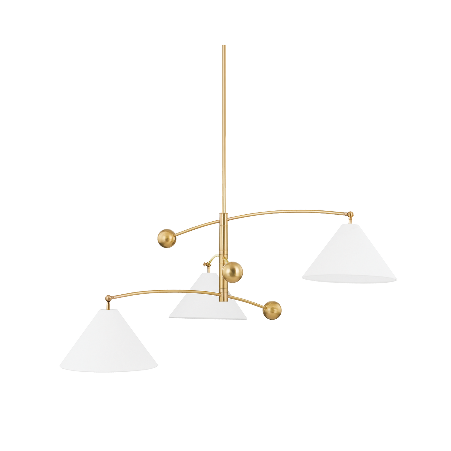Birdie Chandelier Aged Brass