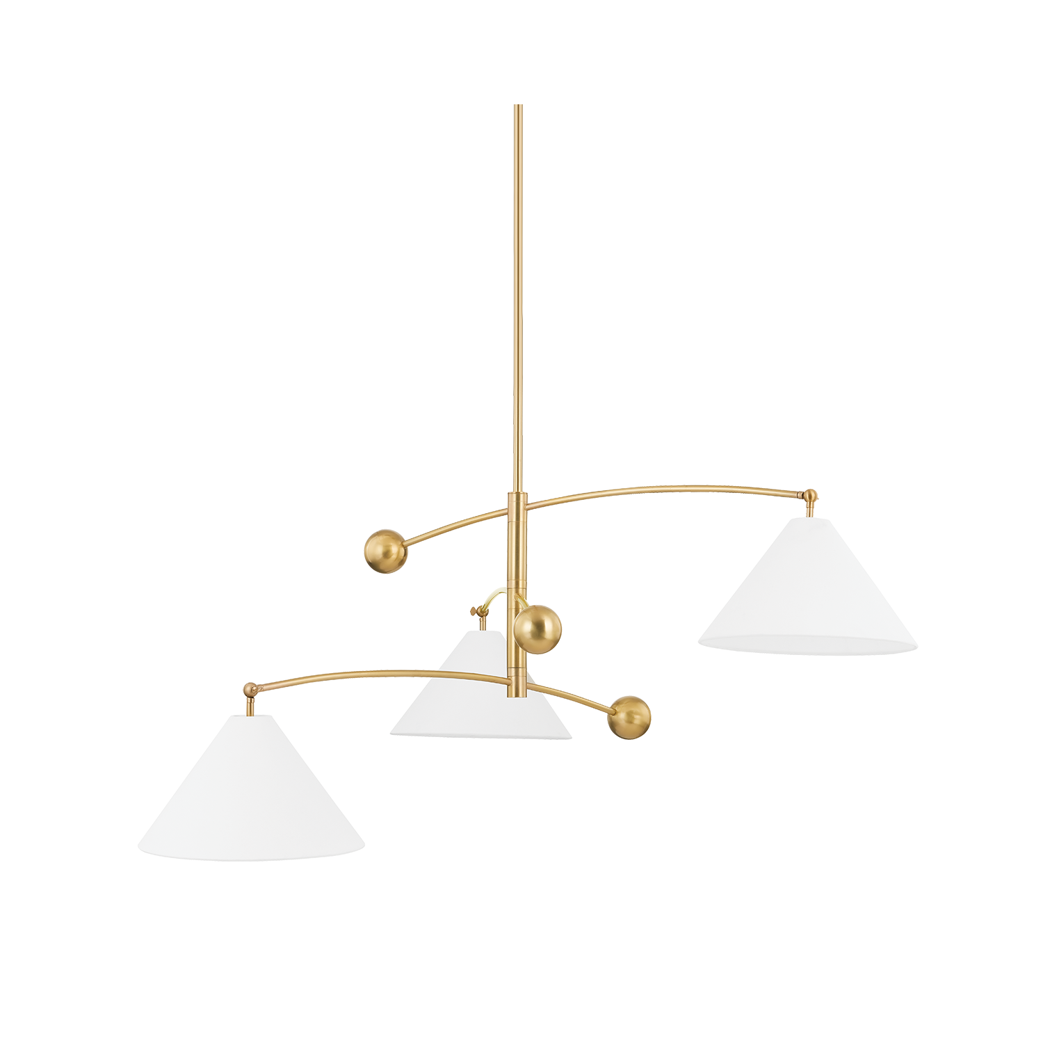 Birdie Chandelier Aged Brass