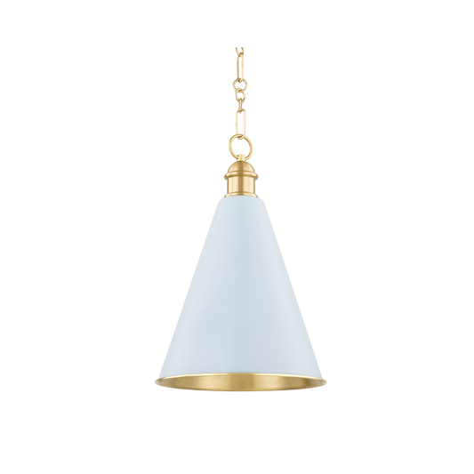 Andrew Martin Fenimore Pendant Light Soft Blue