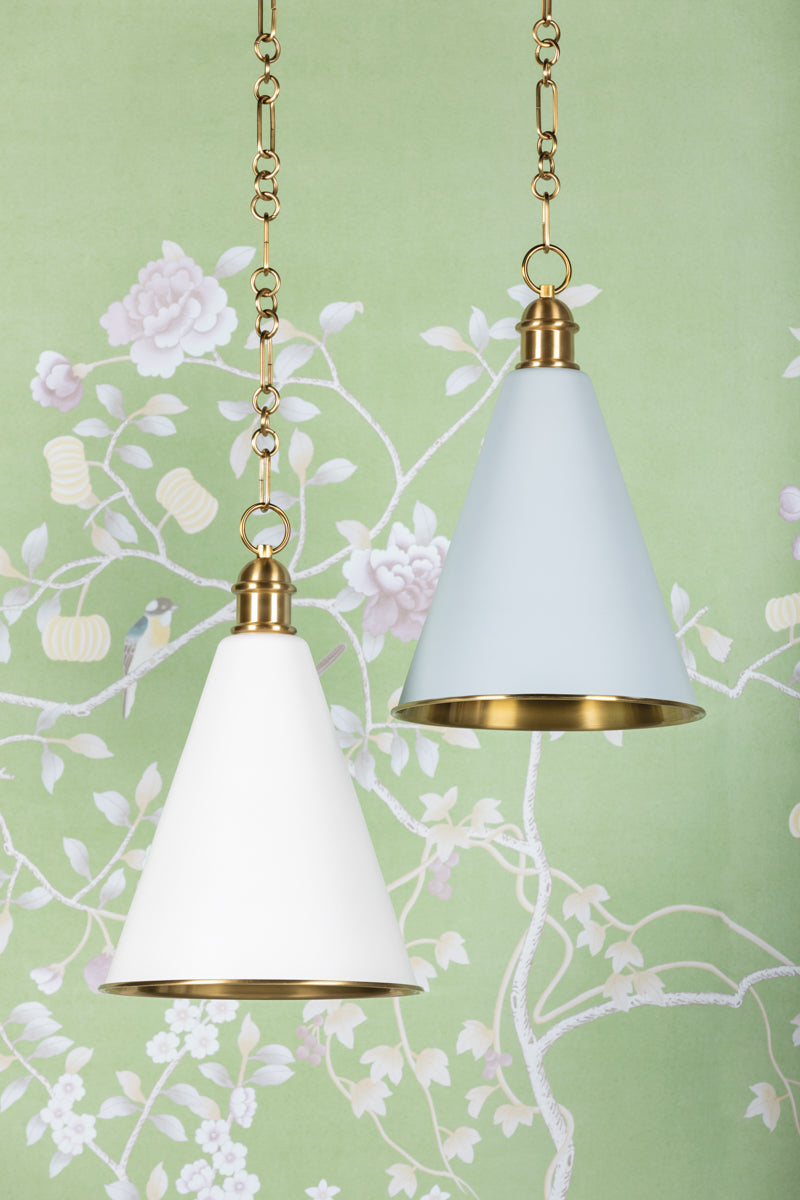 Andrew Martin Fenimore Pendant Light Soft Blue detail