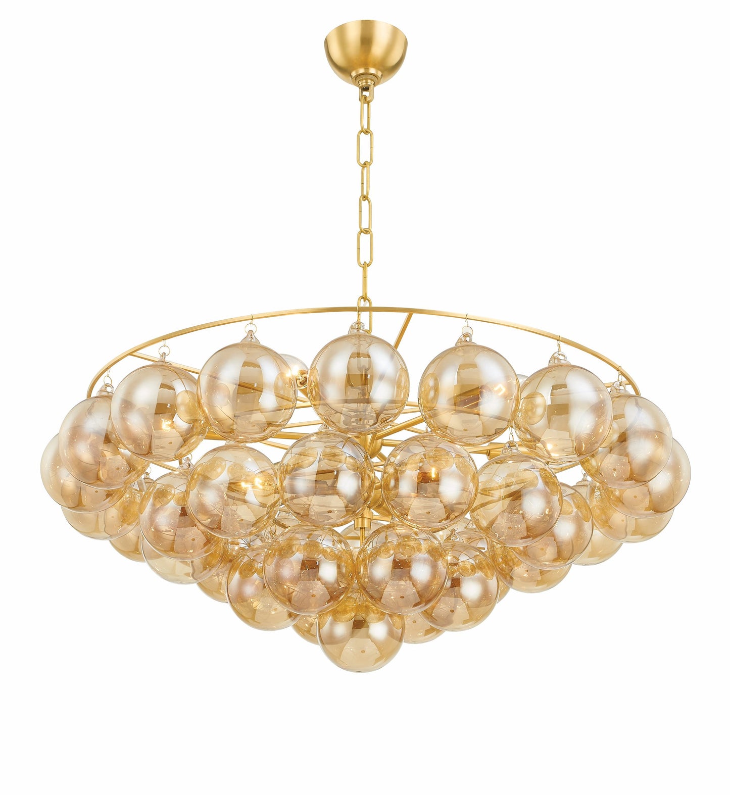 Andrew Martin Mimi Chandelier Aged Brass