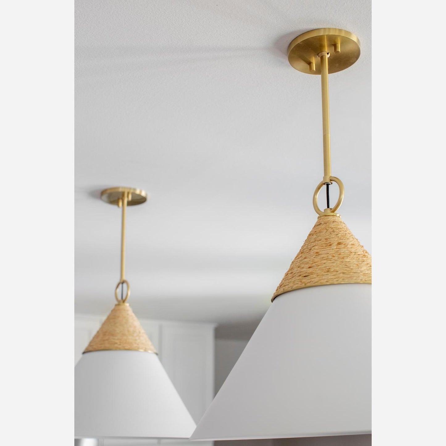 Andrew Martin | Mica Pendant Light, Aged Brass