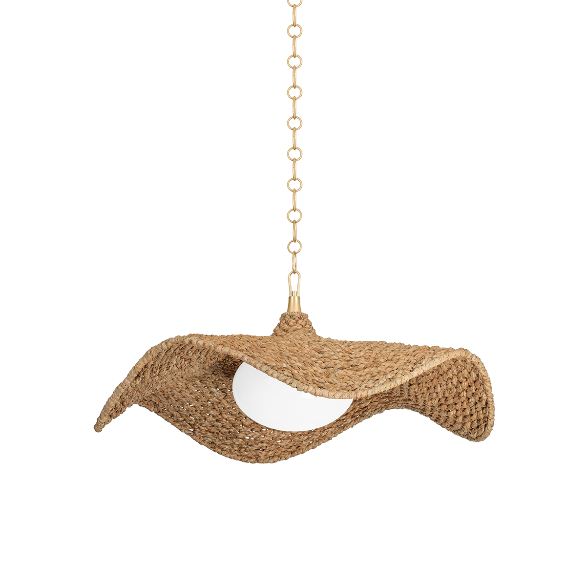 Andrew Martin Levene Pendant Light Gold Leaf