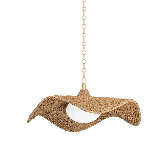 Andrew Martin Levene Pendant Light Gold Leaf