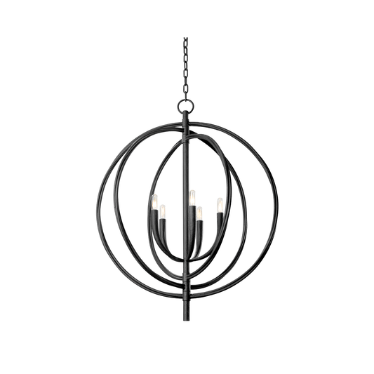 Andrew Martin Fillea Pendant Light Black Iron