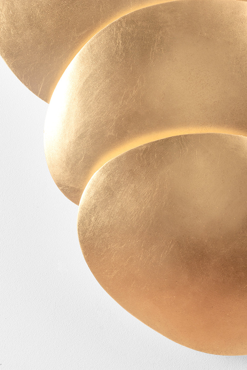 Andrew Martin | Akemi Wall Light Vintage Gold Leaf