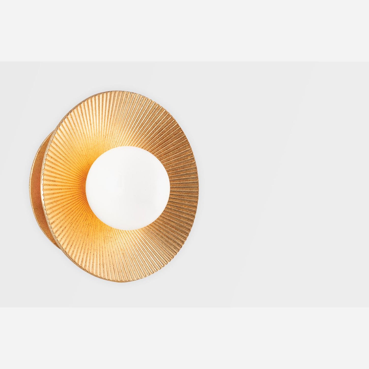 Andrew Martin | Emerald Wall Light, Vintage Gold Leaf