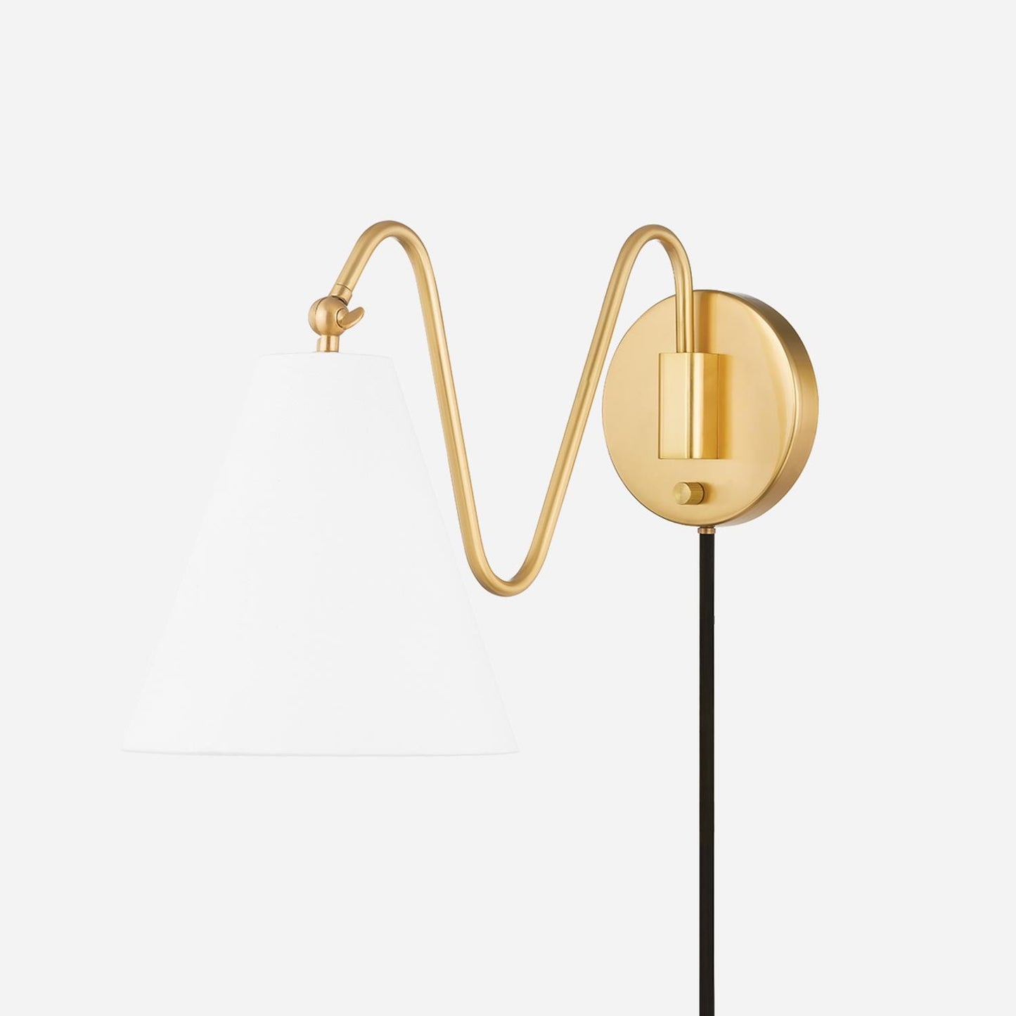 Andrew Martin | Onda Wall Light, Aged Brass