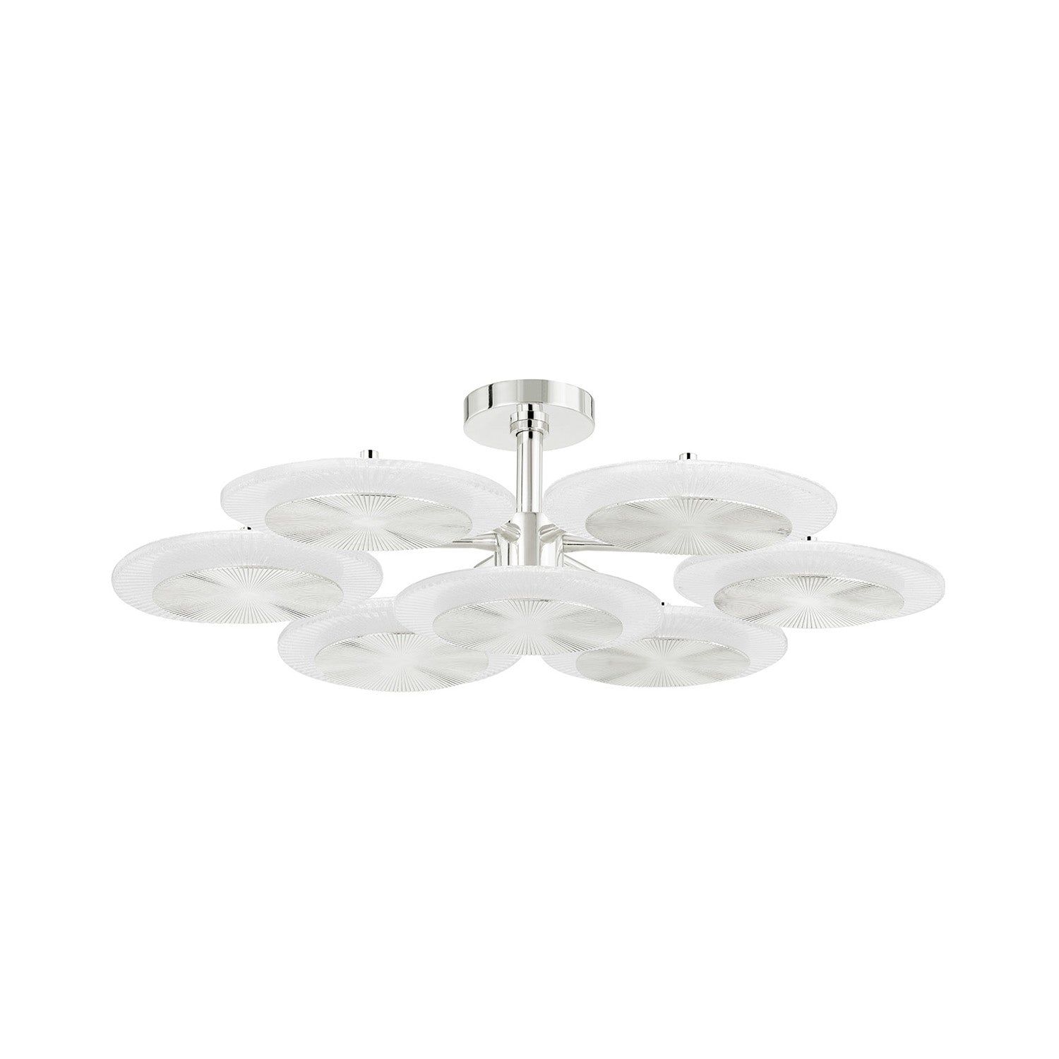 Andrew Martin Topaz Ceiling Light Polished Nickel