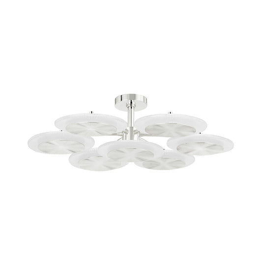 Andrew Martin Topaz Ceiling Light Polished Nickel