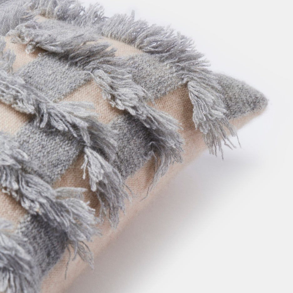 Oyuna I Seren Cushion | Beige and Soft Grey