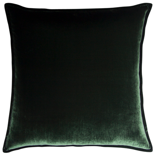 de Le Cuona | Silk Velvet And Linen Flange Cushion