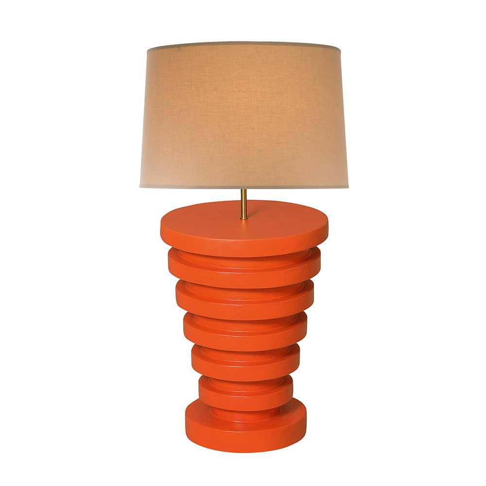 Julian Chichester | Eco Lamp - Large - Faux Burnt Orange Gesso