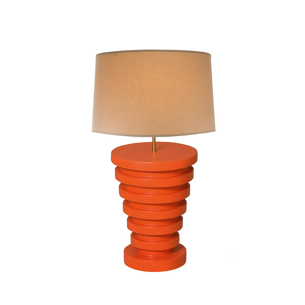 Julian Chichester | Eco Lamp - Small - Faux Burnt Orange Gesso