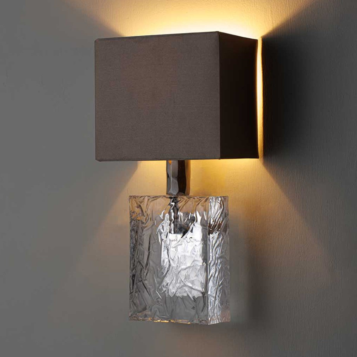 Porta Romana I Marlin Bathroom Wall Light | Perspex with Nickel