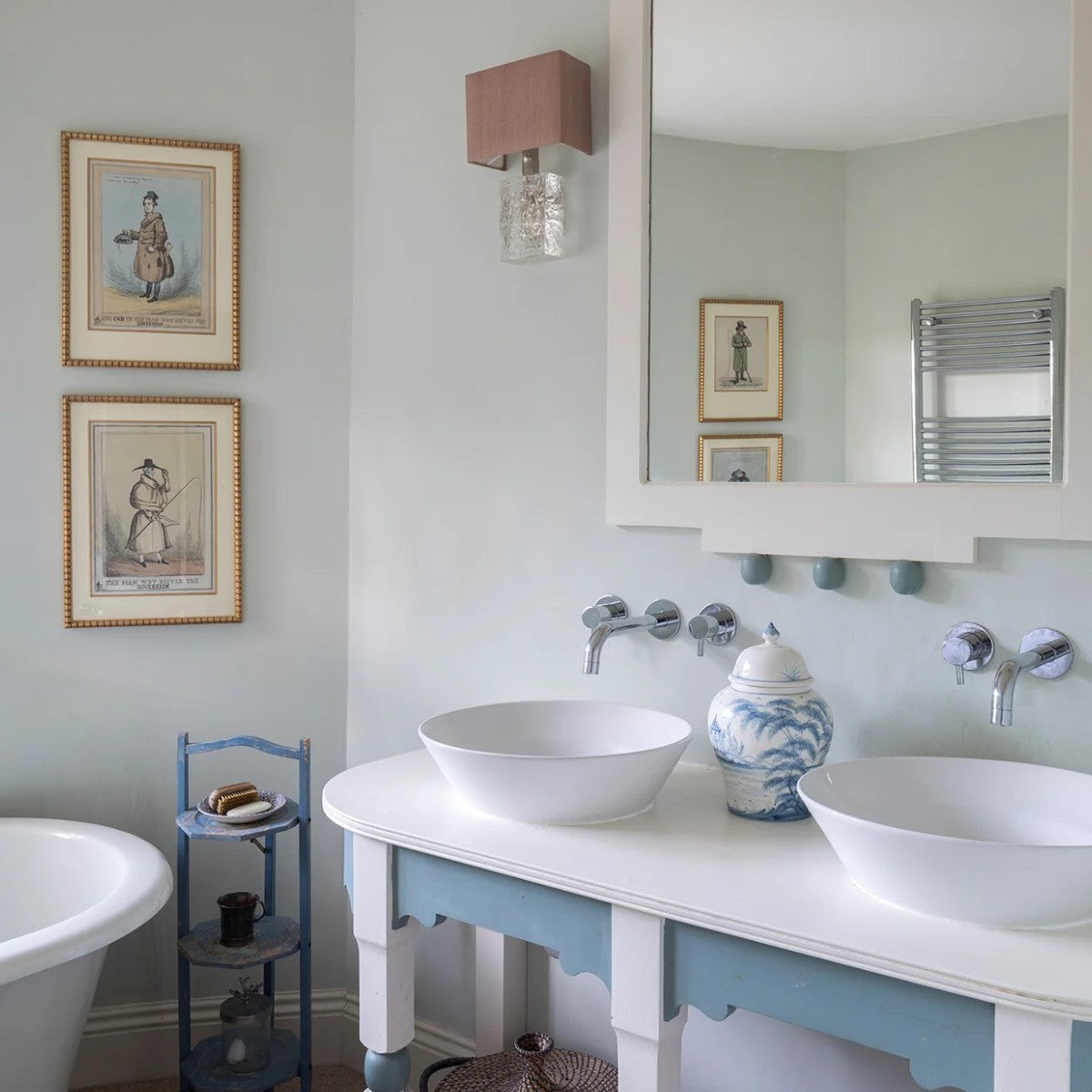 Porta Romana I Marlin Bathroom Wall Light | Perspex with Nickel