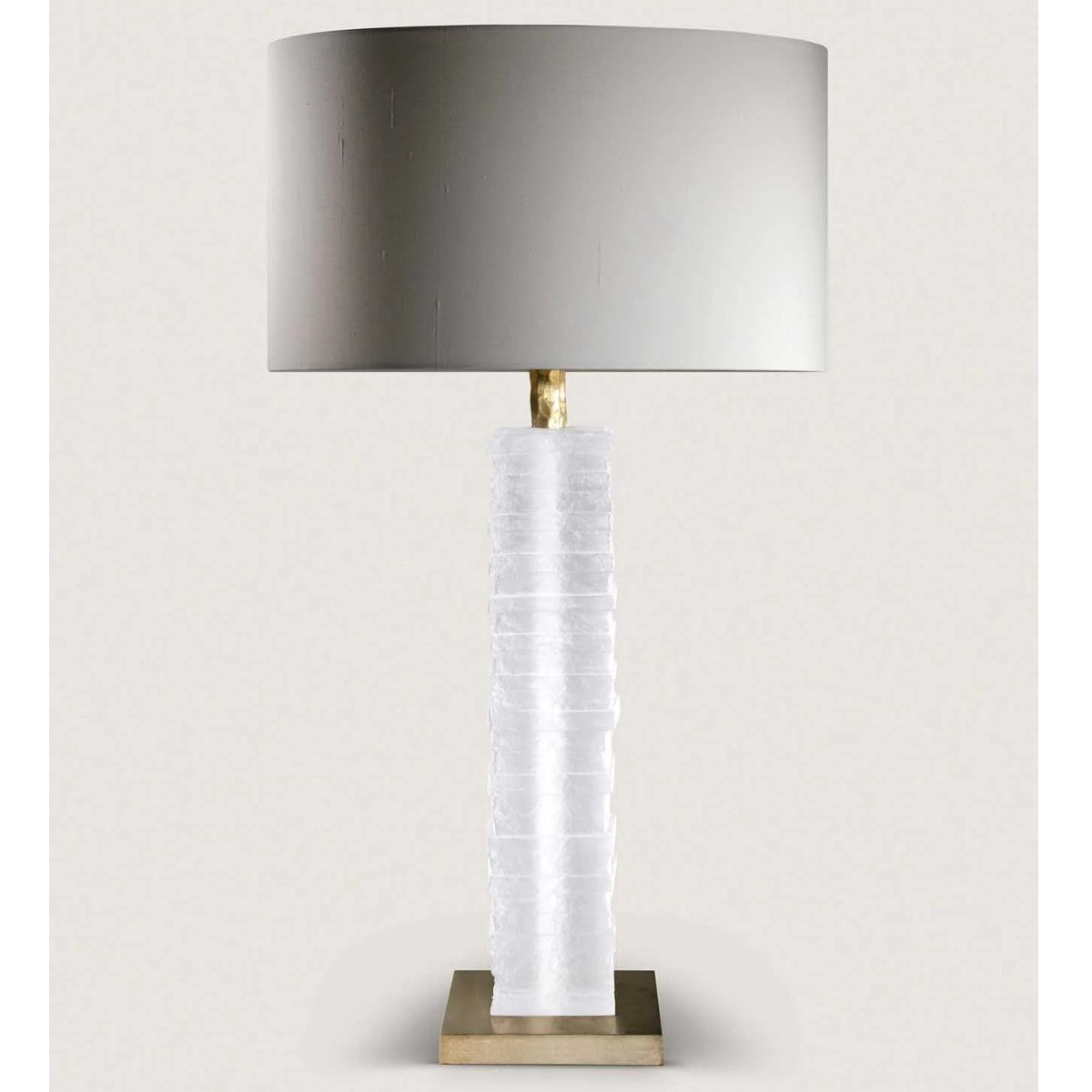 Porta Romana I Crystal Strata Column Lamp