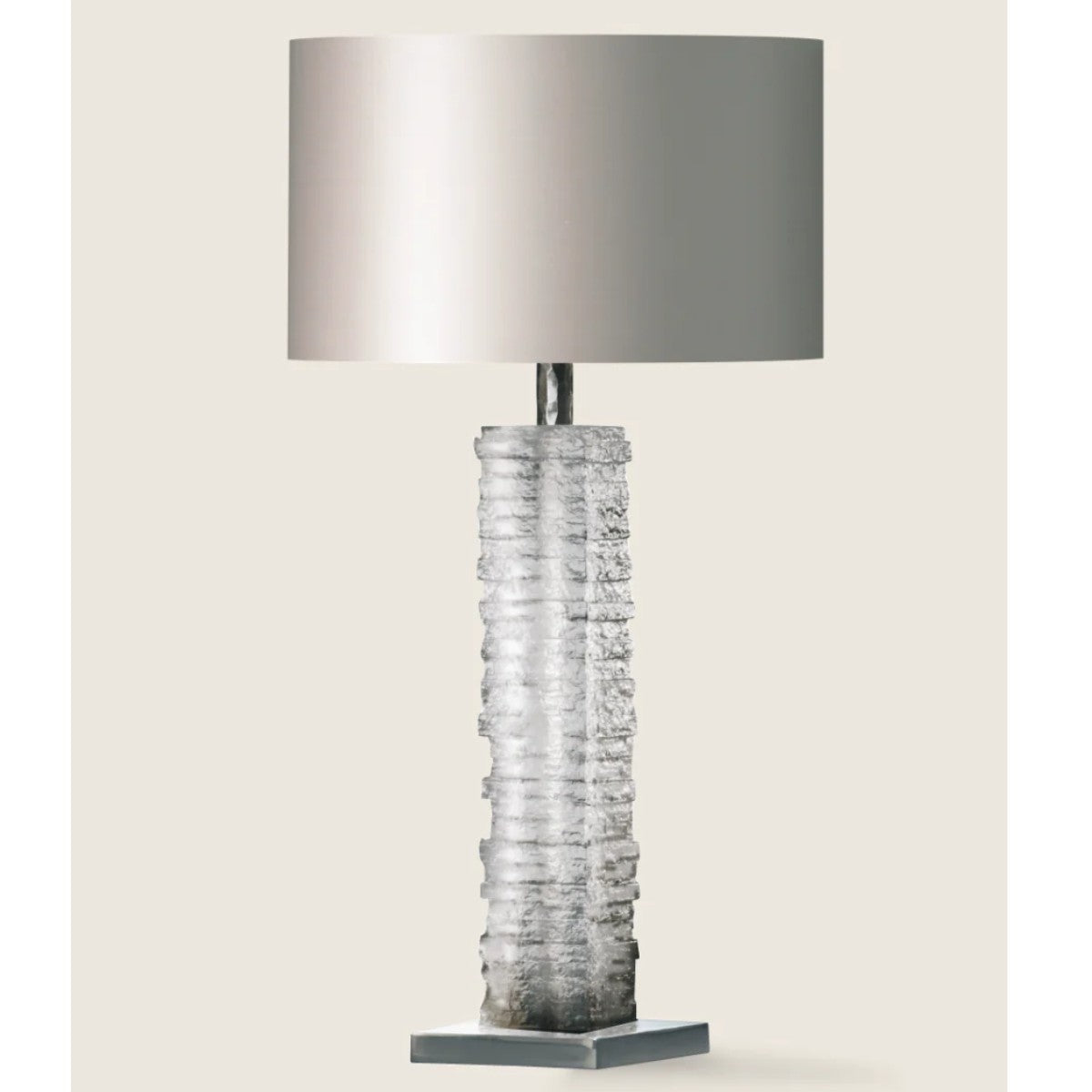 Porta Romana I Crystal Strata Column Lamp